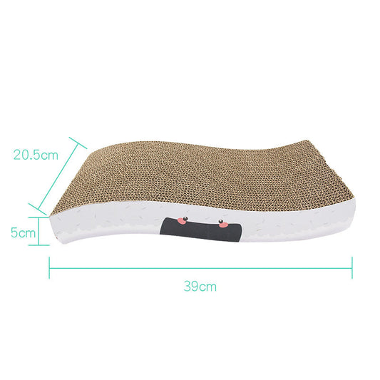 KFX-0055229 Cat Scratching Boards with Random Toy - Onigiri, Sushi, and Salmon Designs