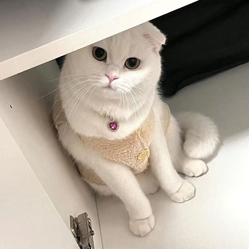 KFX-0057661 Internet Celebrity Cat Themed Pearl Necklace in Various Colors and Sizes