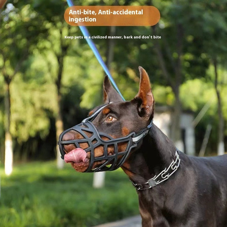 KFX-0058301 Reflective Adjustable Dog Muzzle Cover - Anti-Bite Design, Multiple Sizes Available