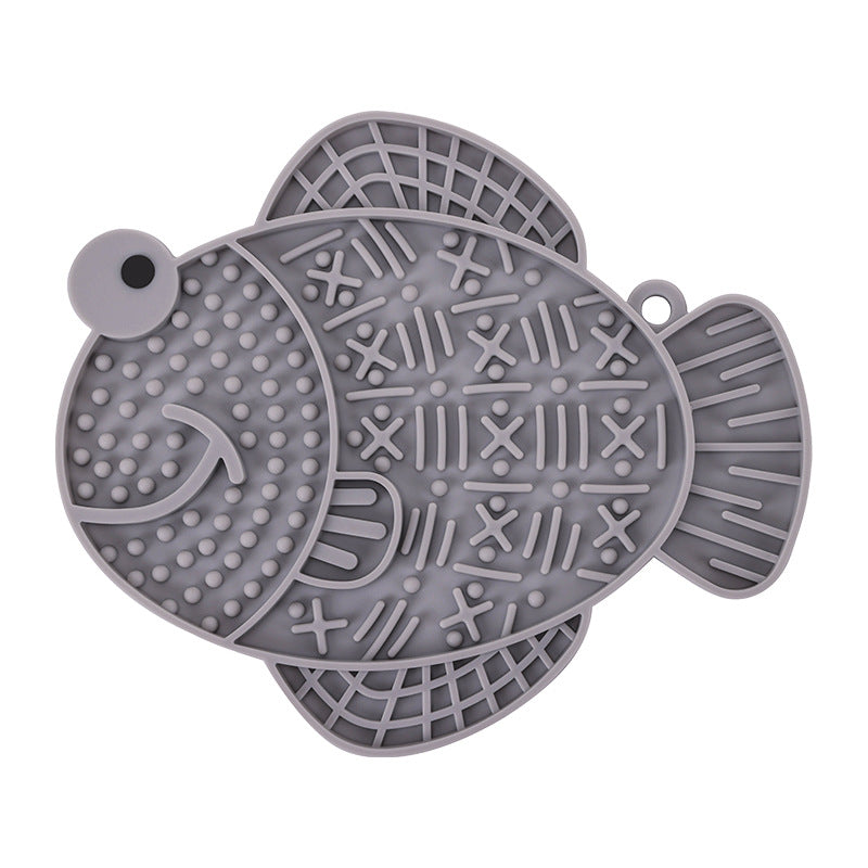 KFX-0058813 Silicone Dog Licking Pad - Anti-Tumble, Anti-Overflow Pet Tableware in Multiple Colors