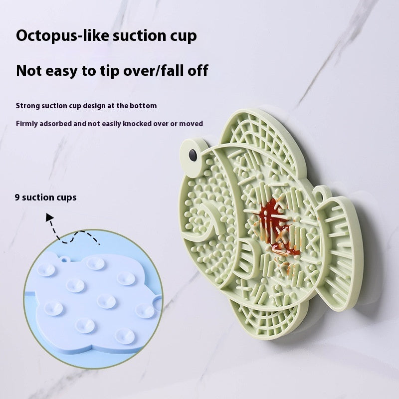 KFX-0058813 Silicone Dog Licking Pad - Anti-Tumble, Anti-Overflow Pet Tableware in Multiple Colors