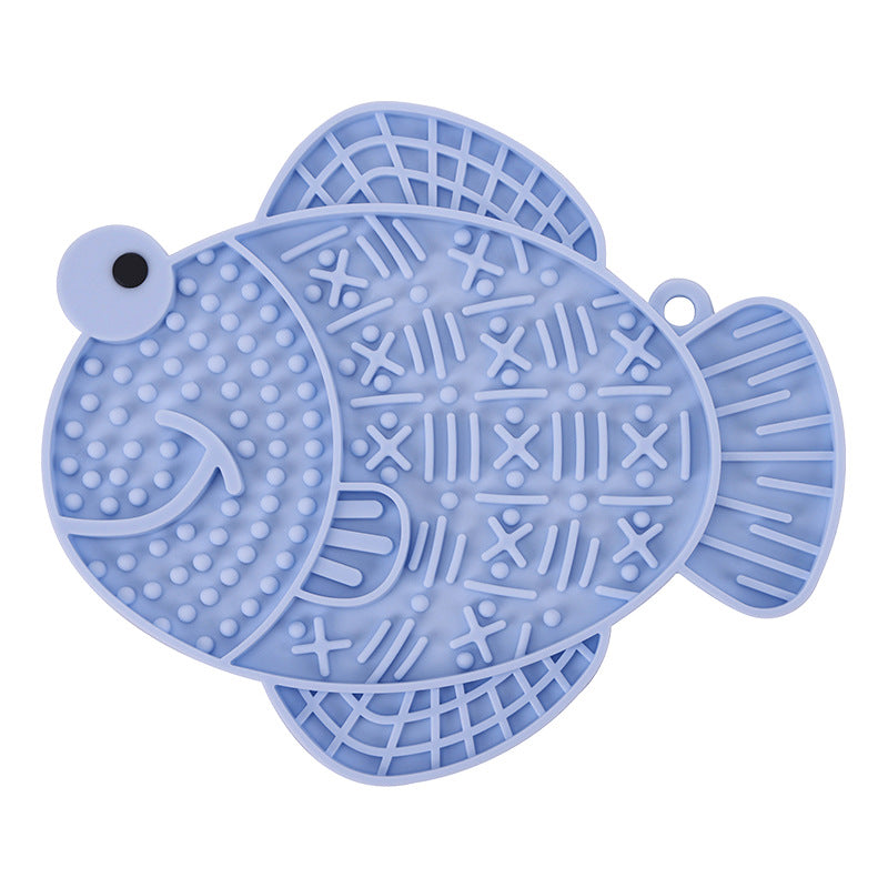 KFX-0058813 Silicone Dog Licking Pad - Anti-Tumble, Anti-Overflow Pet Tableware in Multiple Colors