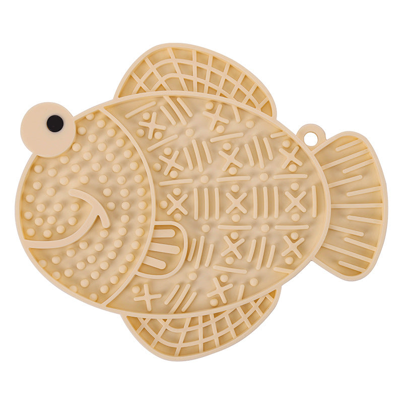 KFX-0058813 Silicone Dog Licking Pad - Anti-Tumble, Anti-Overflow Pet Tableware in Multiple Colors
