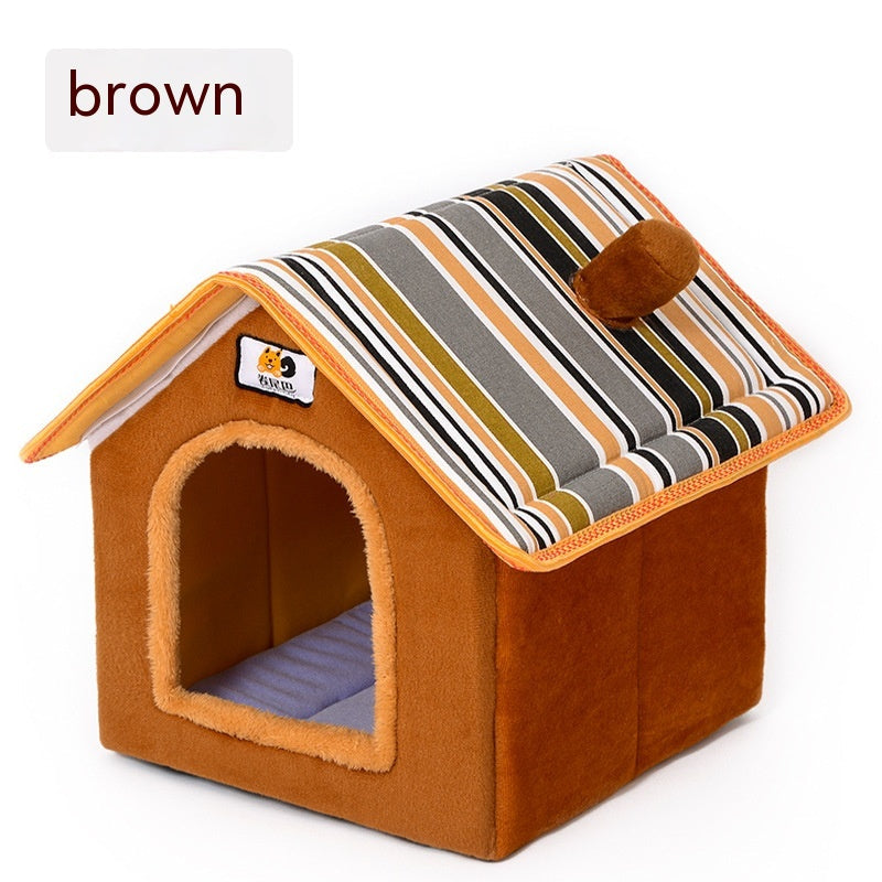 KFX-0059069 Winter Pet Bed with Removable and Washable Cover, Available in Sizes S, M, L