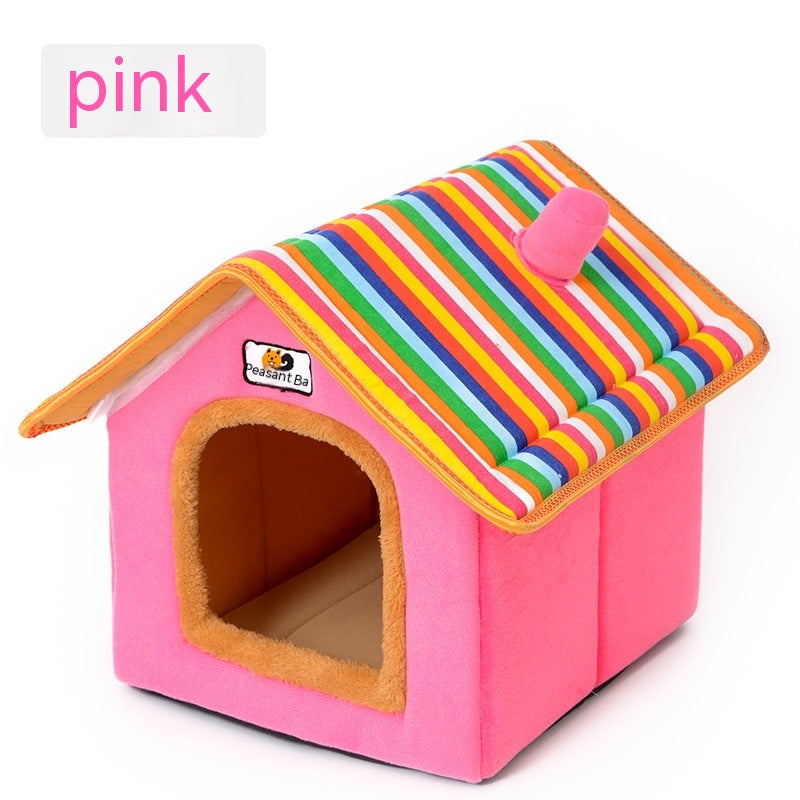 KFX-0059069 Winter Pet Bed with Removable and Washable Cover, Available in Sizes S, M, L