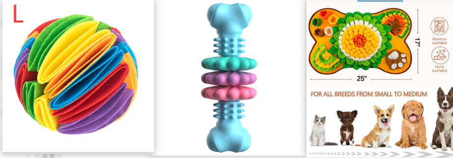 KFX-0061629 Indestructible TPR Dog Chew Toy for Teeth Cleaning and Stress Relief, Suitable for Small to Large Breeds