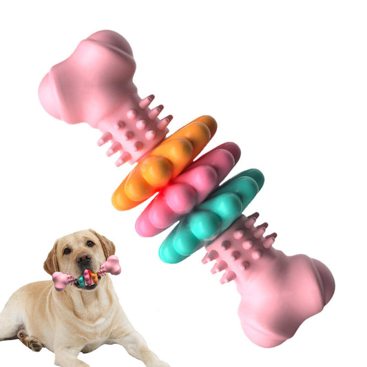 KFX-0061629 Indestructible TPR Dog Chew Toy for Teeth Cleaning and Stress Relief, Suitable for Small to Large Breeds