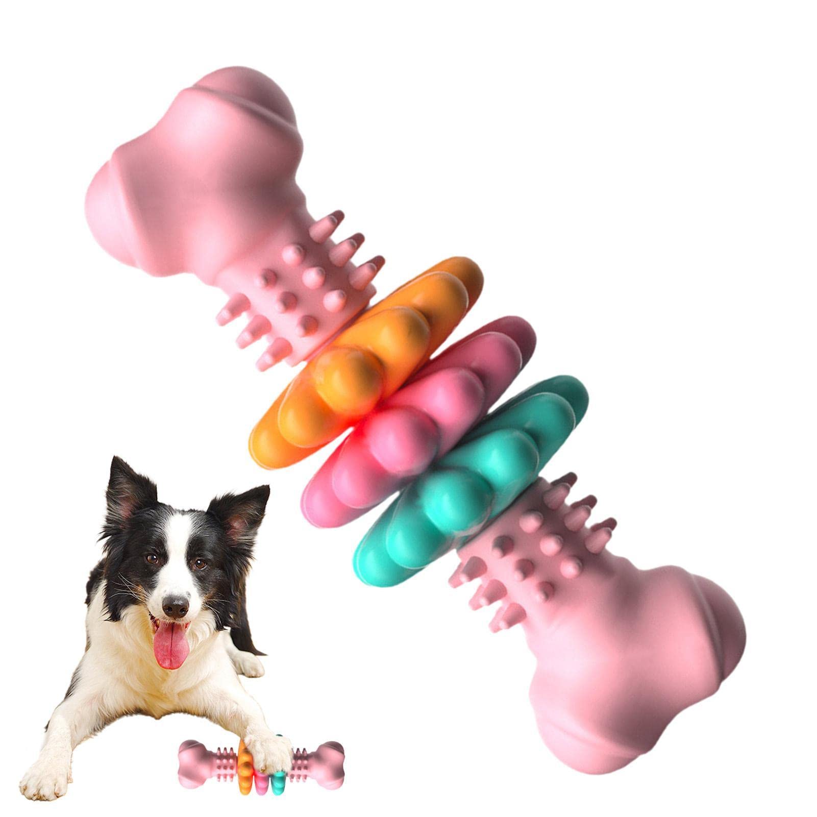 KFX-0061629 Indestructible TPR Dog Chew Toy for Teeth Cleaning and Stress Relief, Suitable for Small to Large Breeds