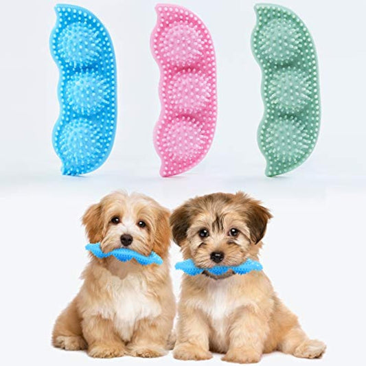 KFX-0062269 Durable Rubber Chew Toy for Teething Puppies - 360 Clean Teeth and Alleviates Discomfort