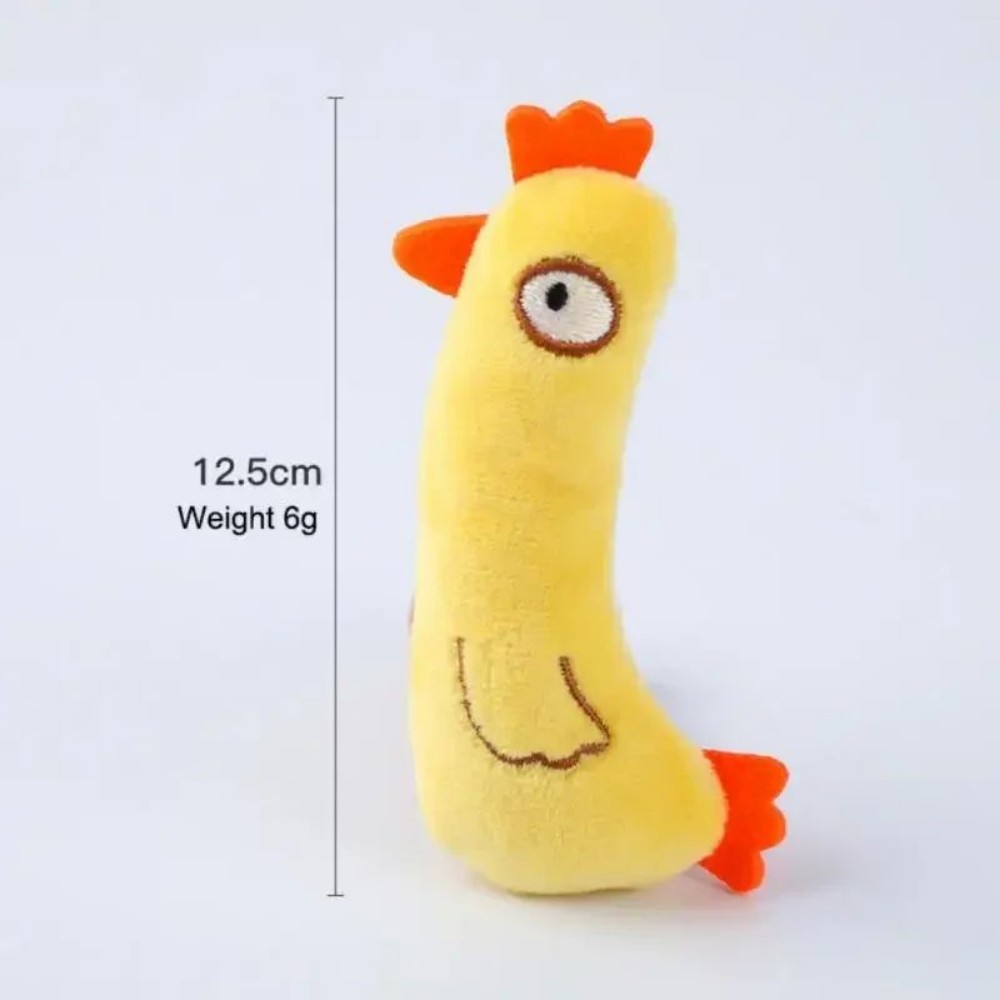 KFX-0062397 Catnip Stuffed Plush Toy for Cats with Sound Paper and Mint Filling