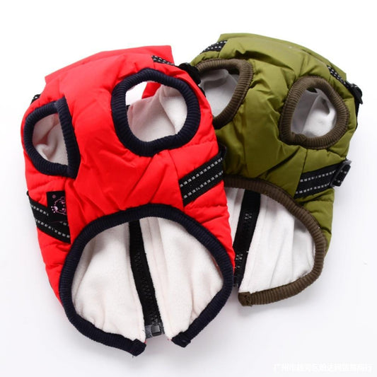 KFX-0065213 Cotton Casual Down Jacket for Pomeranian and Teddy Dogs