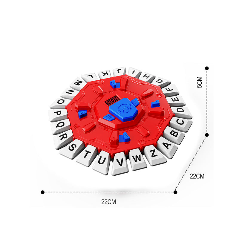 KFX-0065597 Multifunctional Crazy Letter Turntable Game for Emotional and Cognitive Development