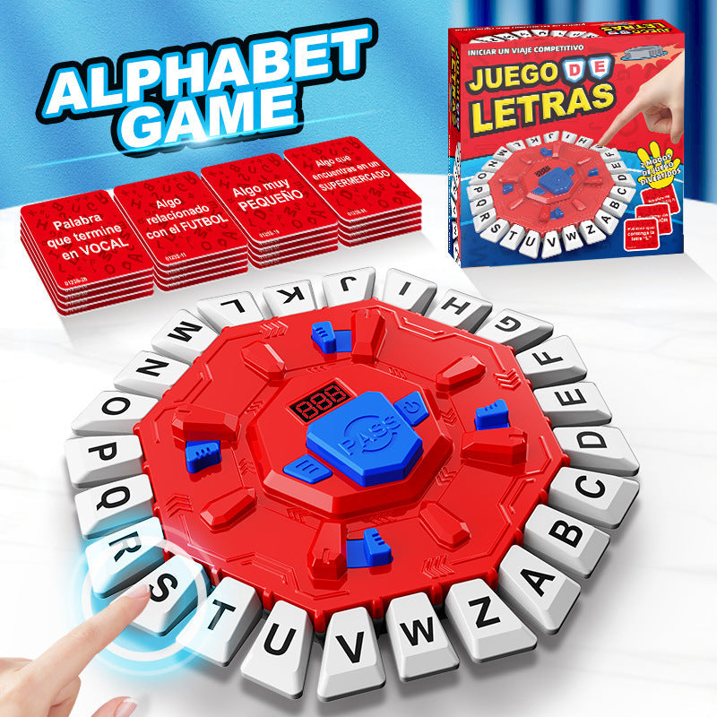 KFX-0065597 Multifunctional Crazy Letter Turntable Game for Emotional and Cognitive Development