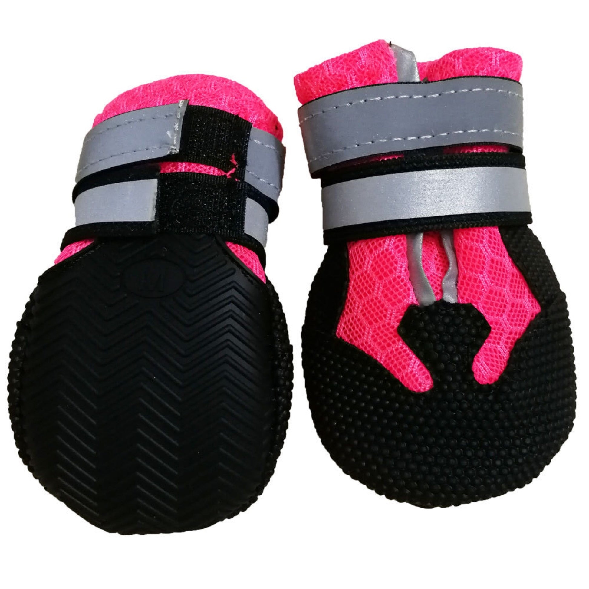 KFX-0067389 Breathable and Stylish Dog Shoe Covers - Anti-Slip Leather with Rubber Sole