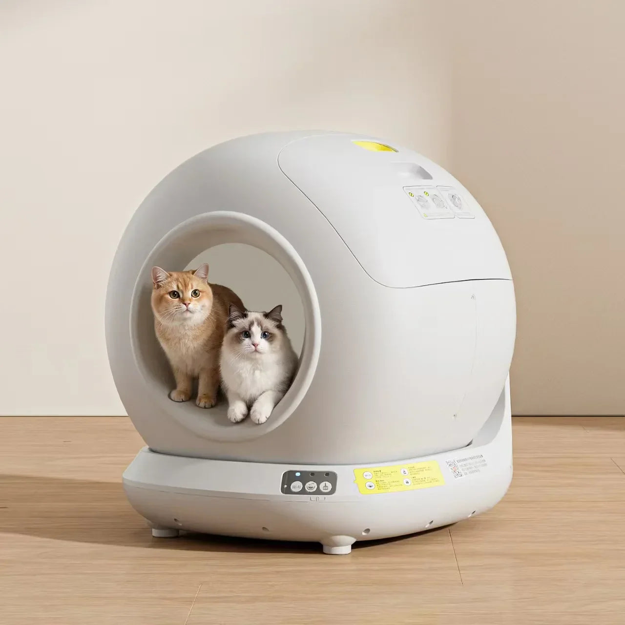KFX-006995 Smart Self-Cleaning Cat Litter Box with APP Control - 78L Capacity, Automatic Odor Control, Dust-Free Design