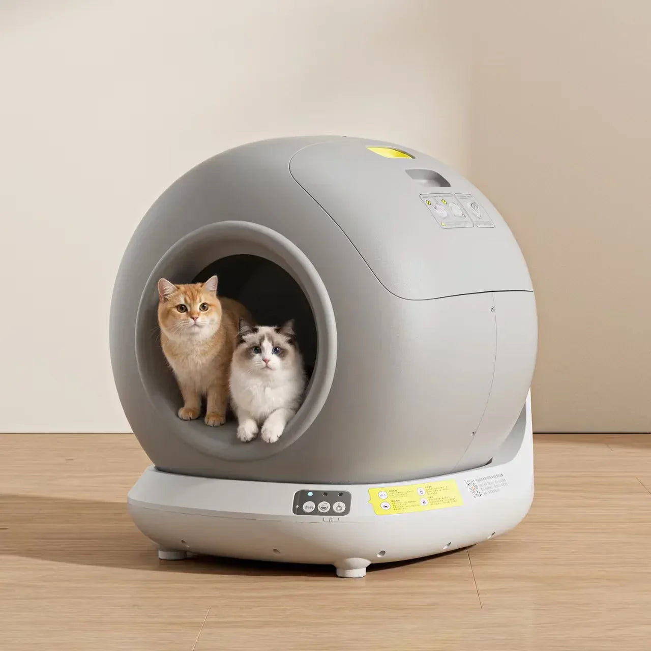KFX-006995 Smart Self-Cleaning Cat Litter Box with APP Control - 78L Capacity, Automatic Odor Control, Dust-Free Design