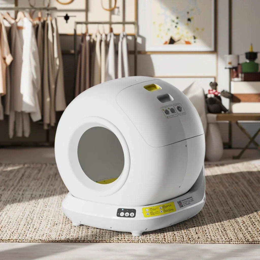 KFX-006995 Smart Self-Cleaning Cat Litter Box with APP Control - 78L Capacity, Automatic Odor Control, Dust-Free Design