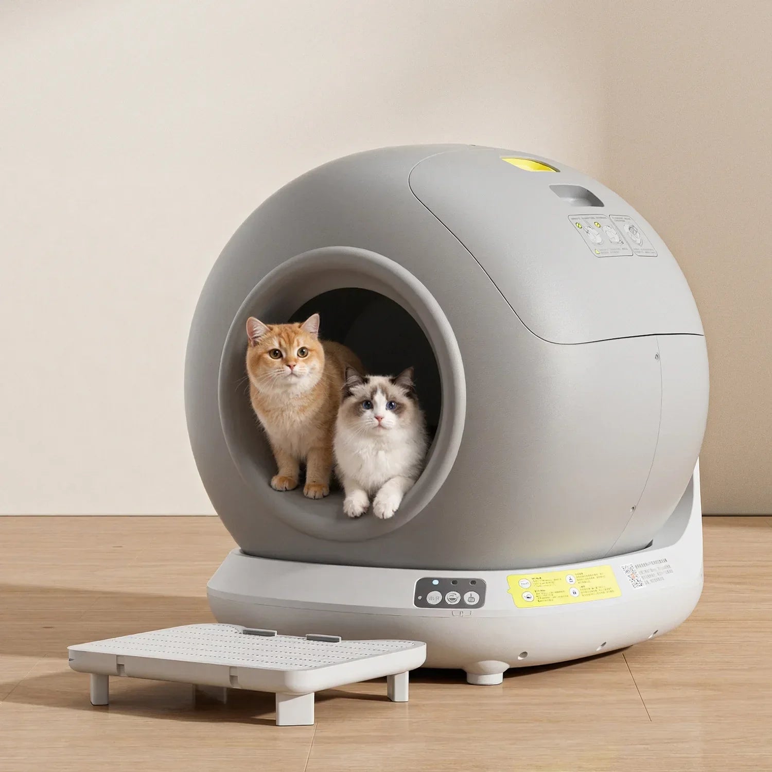 KFX-006995 Smart Self-Cleaning Cat Litter Box with APP Control - 78L Capacity, Automatic Odor Control, Dust-Free Design