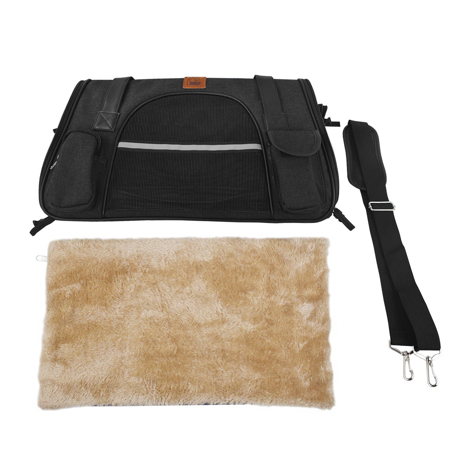KFX-0072765 Small Oxford Cloth Dog Carrier Travel Car Seat - 45*24*28cm