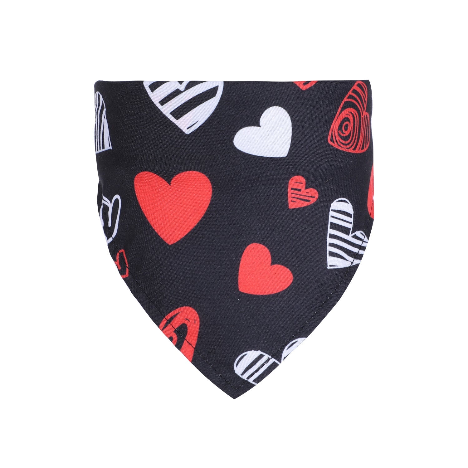 KFX-0073917 Valentine's Day Triangle Pet Scarf - Multiple Colors Available, Fits Neck Circumference 20-46CM