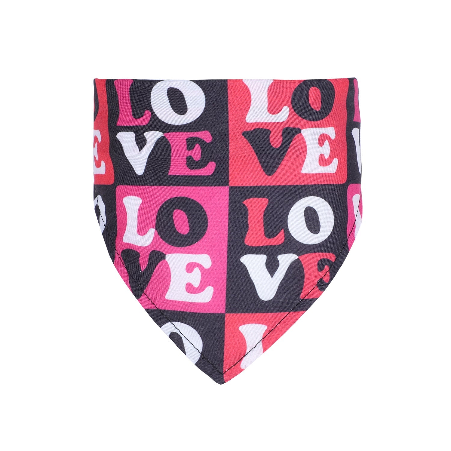 KFX-0073917 Valentine's Day Triangle Pet Scarf - Multiple Colors Available, Fits Neck Circumference 20-46CM