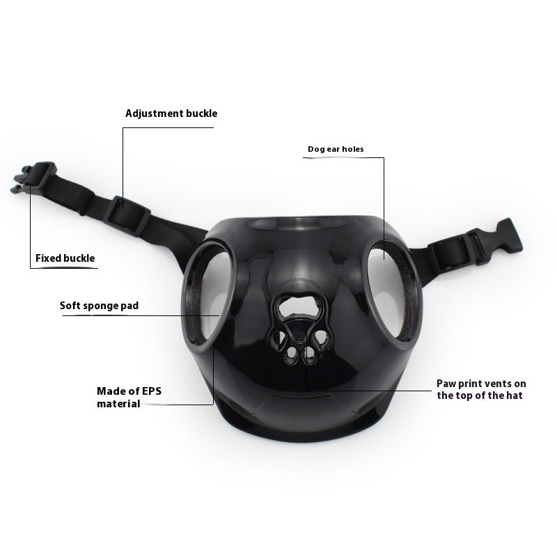 KFX-0076861 PET Helmet Cycling Hat for Small and Medium Dogs - Durable Plastic, Year-Round Use, Stylish Colors