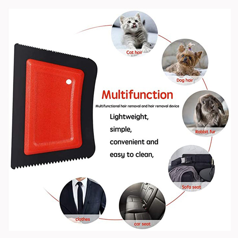 KFX-0077885 Pet Hair Removal Device for Sofa and Clothing, Portable ABS Design, 105x70mm
