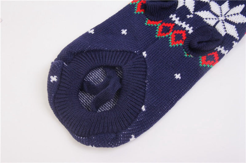 KFX-0080061 Navy Blue Snowflake Holiday Pet Clothing - Various Sizes Available