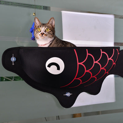 KFX-0082109 Window Suction Cat Hammock Bed for Comfortable Sleeping and Playtime