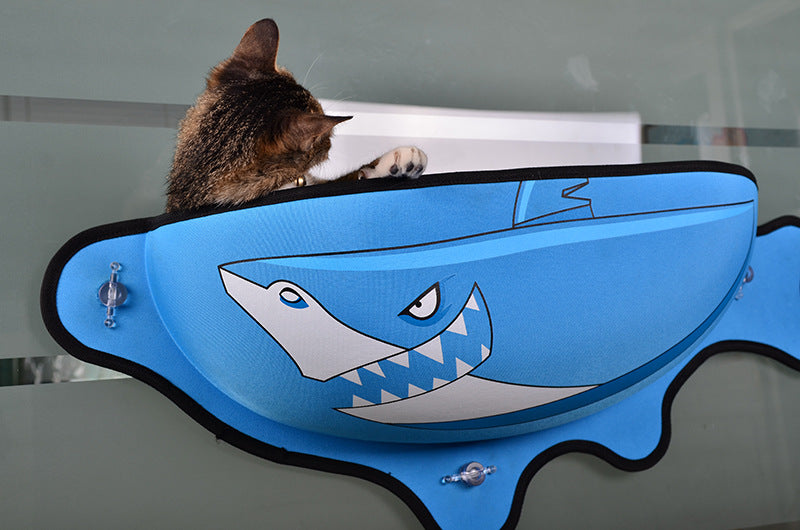 KFX-0082109 Window Suction Cat Hammock Bed for Comfortable Sleeping and Playtime
