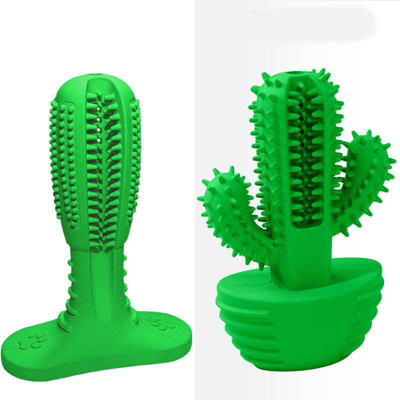 KFX-0082877 Cactus Dog Molar Stick - Natural Rubber Chew Toy for Medium to Large Dogs