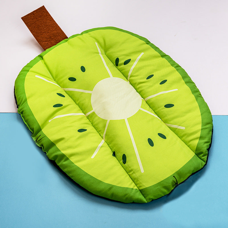 KFX-0083901 Pet Self Cooling Mat - Washable Ice Silk Cushion for Dogs and Cats in Various Fruit Designs