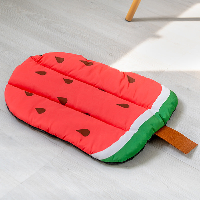 KFX-0083901 Pet Self Cooling Mat - Washable Ice Silk Cushion for Dogs and Cats in Various Fruit Designs