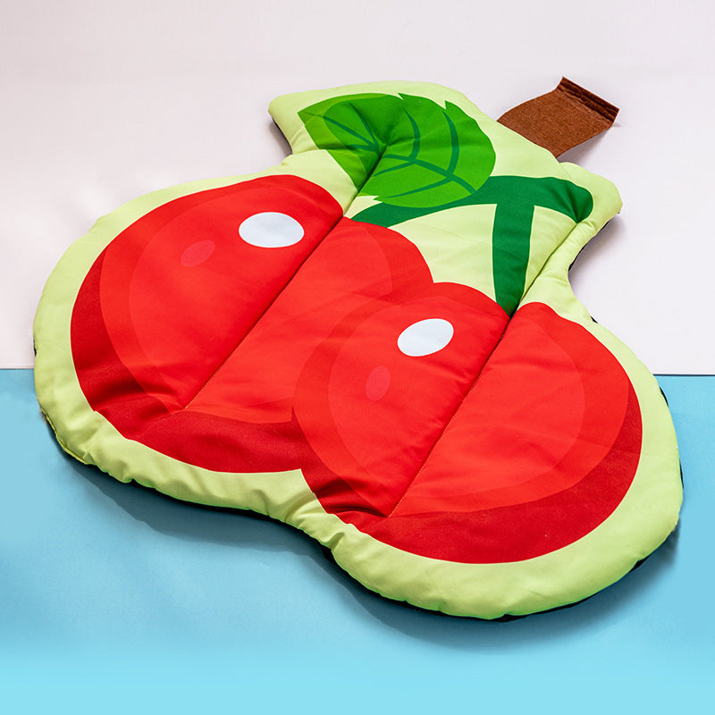 KFX-0083901 Pet Self Cooling Mat - Washable Ice Silk Cushion for Dogs and Cats in Various Fruit Designs