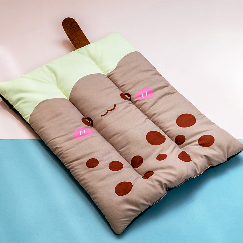 KFX-0083901 Pet Self Cooling Mat - Washable Ice Silk Cushion for Dogs and Cats in Various Fruit Designs
