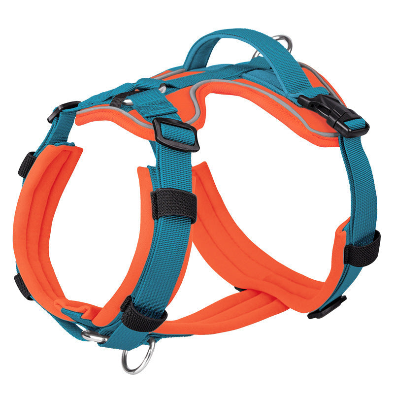 KFX-0087101 Breathable Reflective Dog Harness with Explosion-proof Chest Strap – Multiple Colors Available