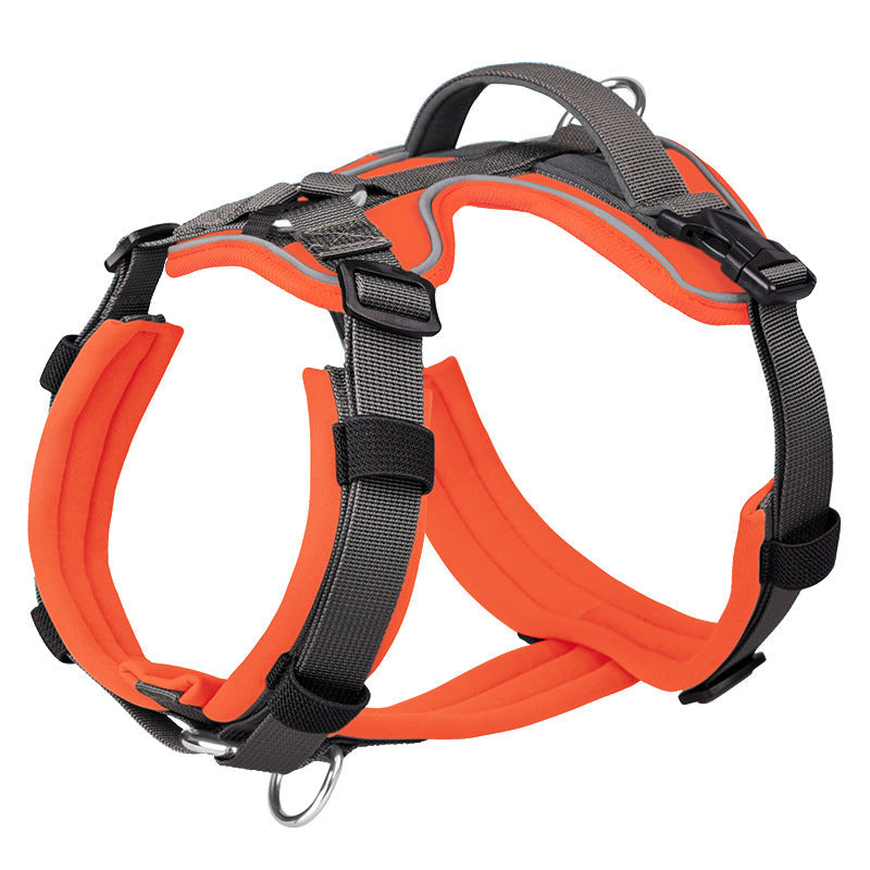 KFX-0087101 Breathable Reflective Dog Harness with Explosion-proof Chest Strap – Multiple Colors Available