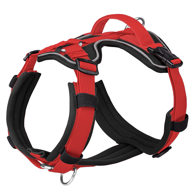 KFX-0087101 Breathable Reflective Dog Harness with Explosion-proof Chest Strap – Multiple Colors Available
