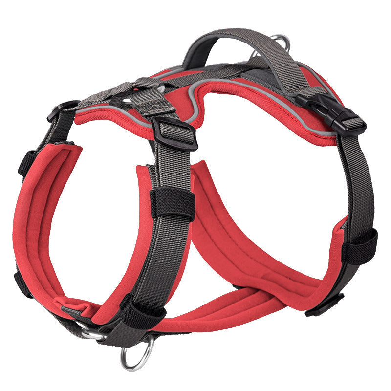 KFX-0087101 Breathable Reflective Dog Harness with Explosion-proof Chest Strap – Multiple Colors Available