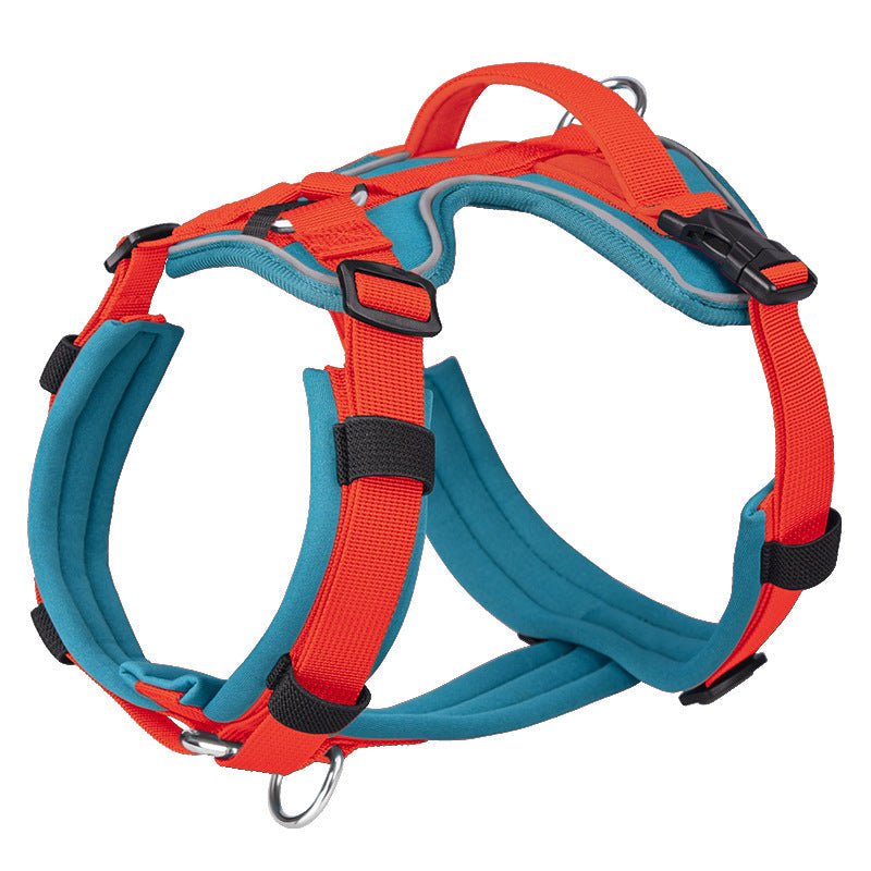 KFX-0087101 Breathable Reflective Dog Harness with Explosion-proof Chest Strap – Multiple Colors Available