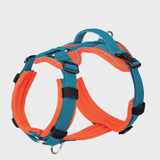 KFX-0087101 Breathable Reflective Dog Harness with Explosion-proof Chest Strap – Multiple Colors Available