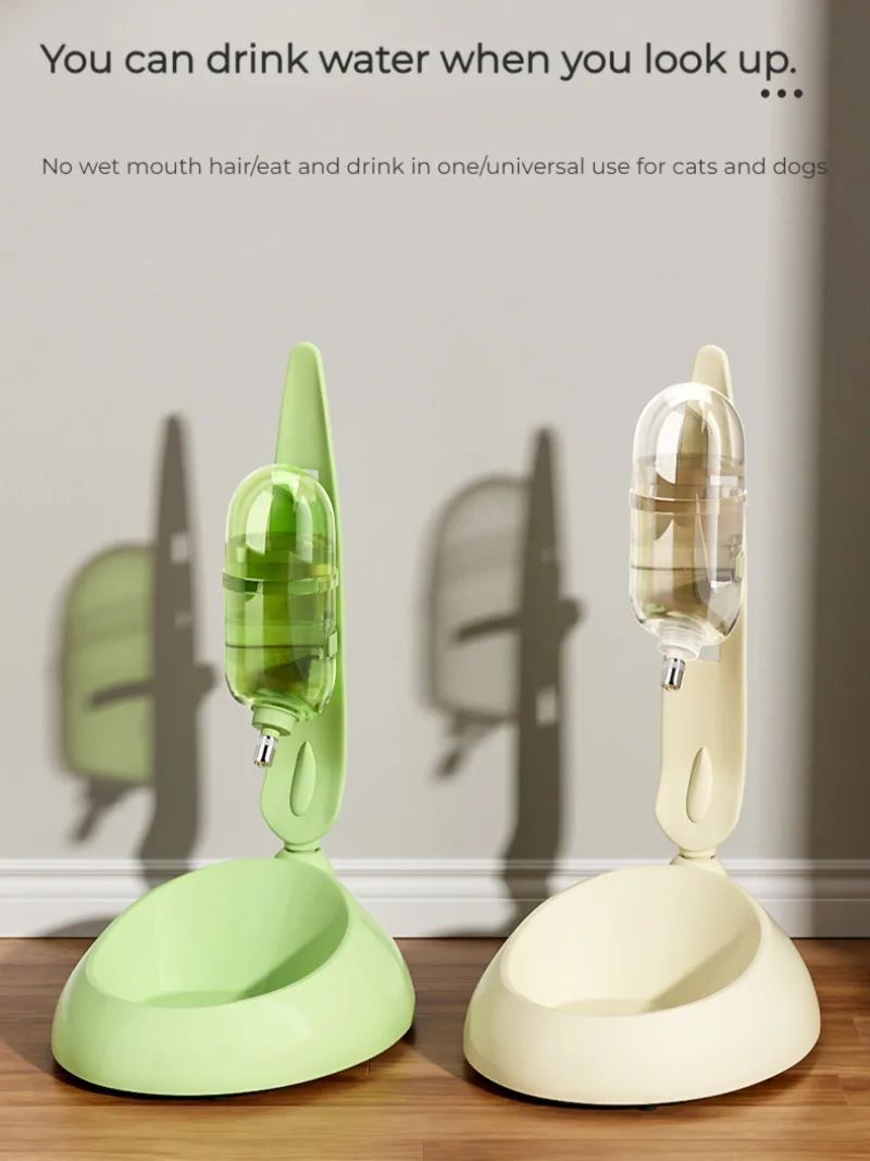 KFX-0093629 Automatic Non-Wet Mouth Water Bottle for Dogs and Cats - Pet Drinker Set