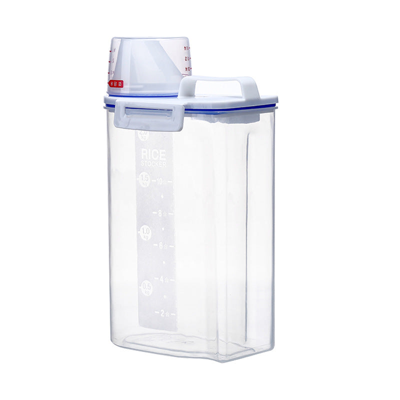 KFX-0093757 Hermetically Sealed Dog and Cat Food Storage Container with Handle and Measuring Cup