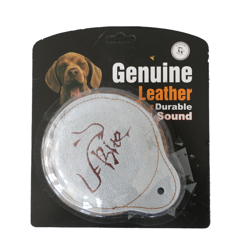 KFX-0094397 Cowhide Dog Training Toy - Interactive Vocal Plush for Pets