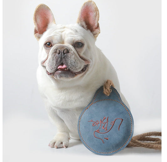 KFX-0094397 Cowhide Dog Training Toy - Interactive Vocal Plush for Pets