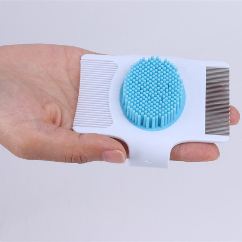 KFX-0095037 Multifunctional Pet Grooming Comb for Dogs - Hair Removal, Massage & Flea Control Tool