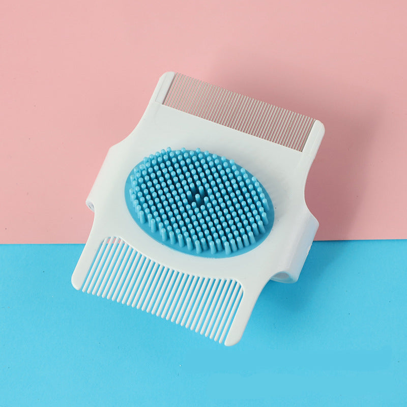 KFX-0095037 Multifunctional Pet Grooming Comb for Dogs - Hair Removal, Massage & Flea Control Tool