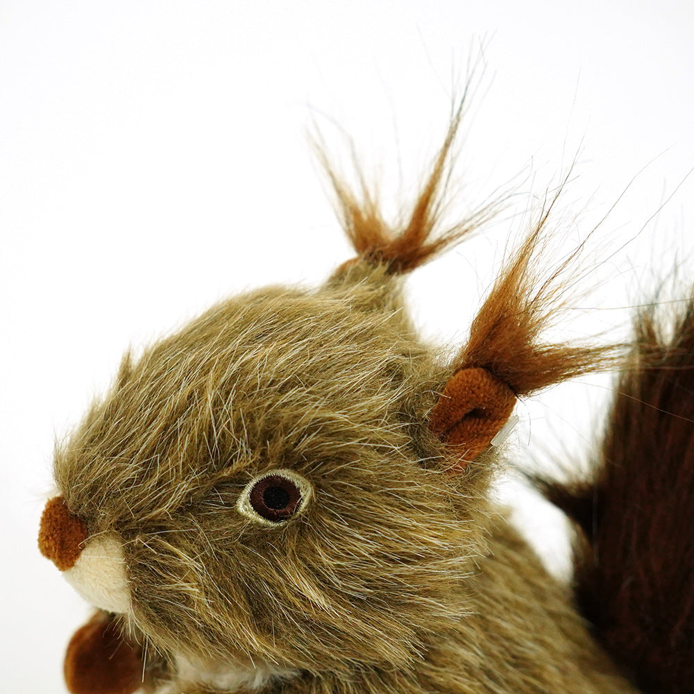 KFX-0095165 Squeaky Plush Squirrel Toy for Dogs and Cats - Interactive Chewing Toy for Aggressive Chewers