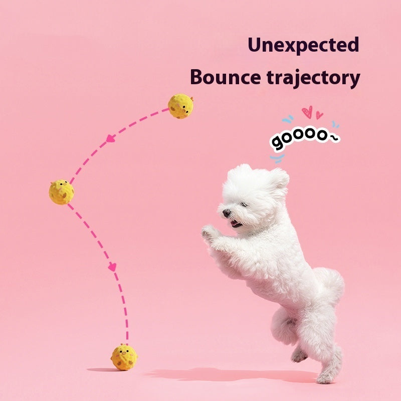 KFX-0096189 Interactive Spherical Dog Toy for Teeth Cleaning and Fun Playtime