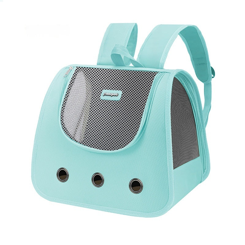 KFX-0097213 Large Capacity Medium Hard Oxford Pet Cat Backpack in Solid Colors